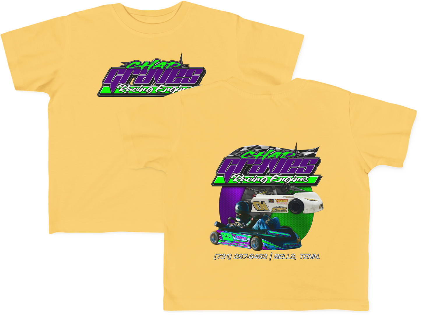 Toddler Chad Graves Racing Engines Tee