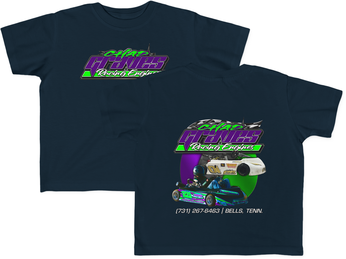 Toddler Chad Graves Racing Engines Tee