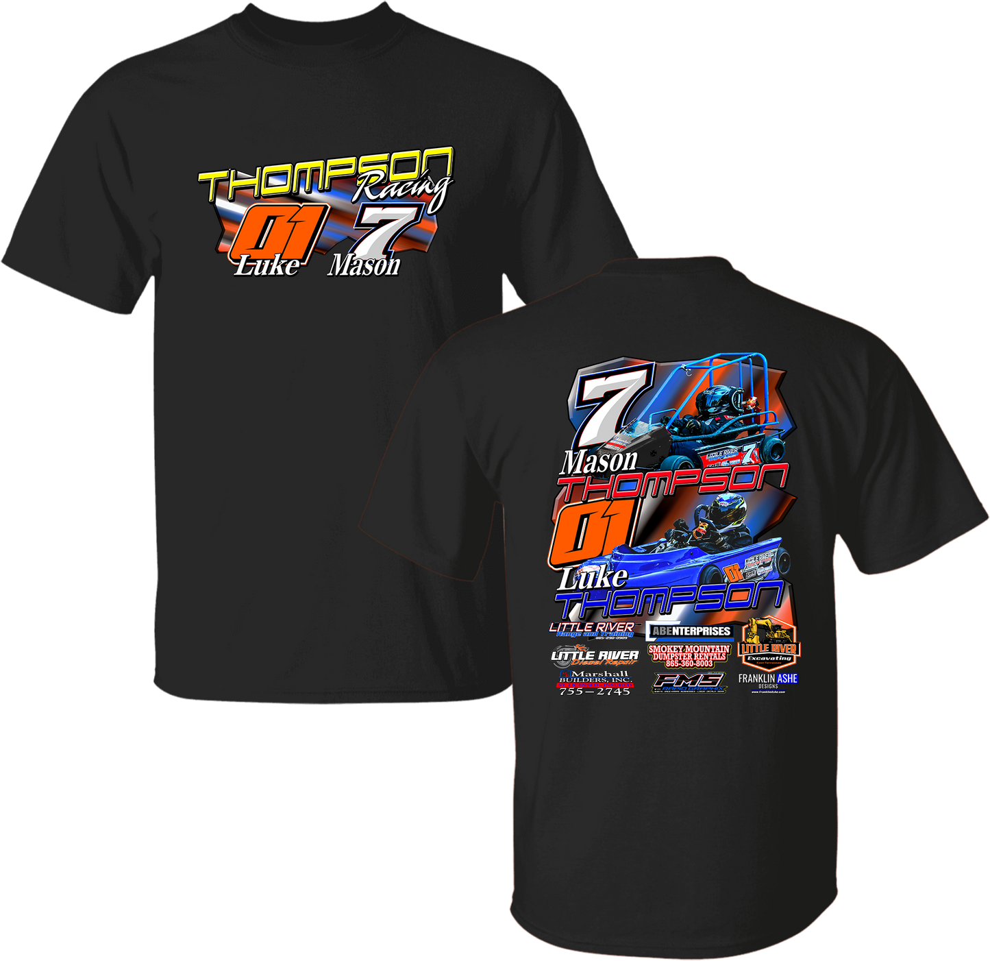 Unisex Thompson Racing Full-Front Tee