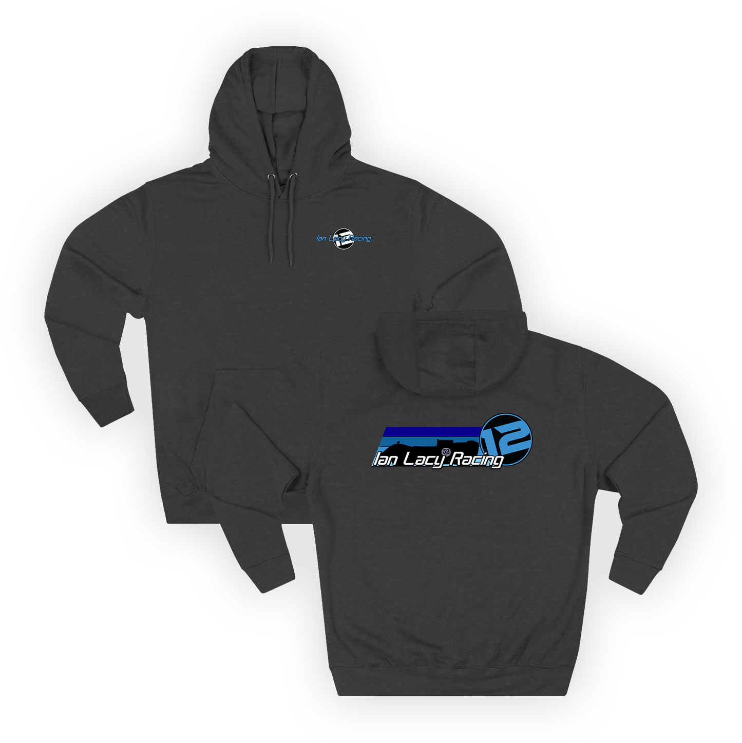 (Front and Back) Ian Lacy Racing Silhouette Hoodie