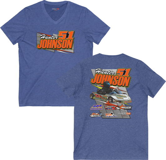 Unisex V-Neck Hunter Johnson Tee (2023)