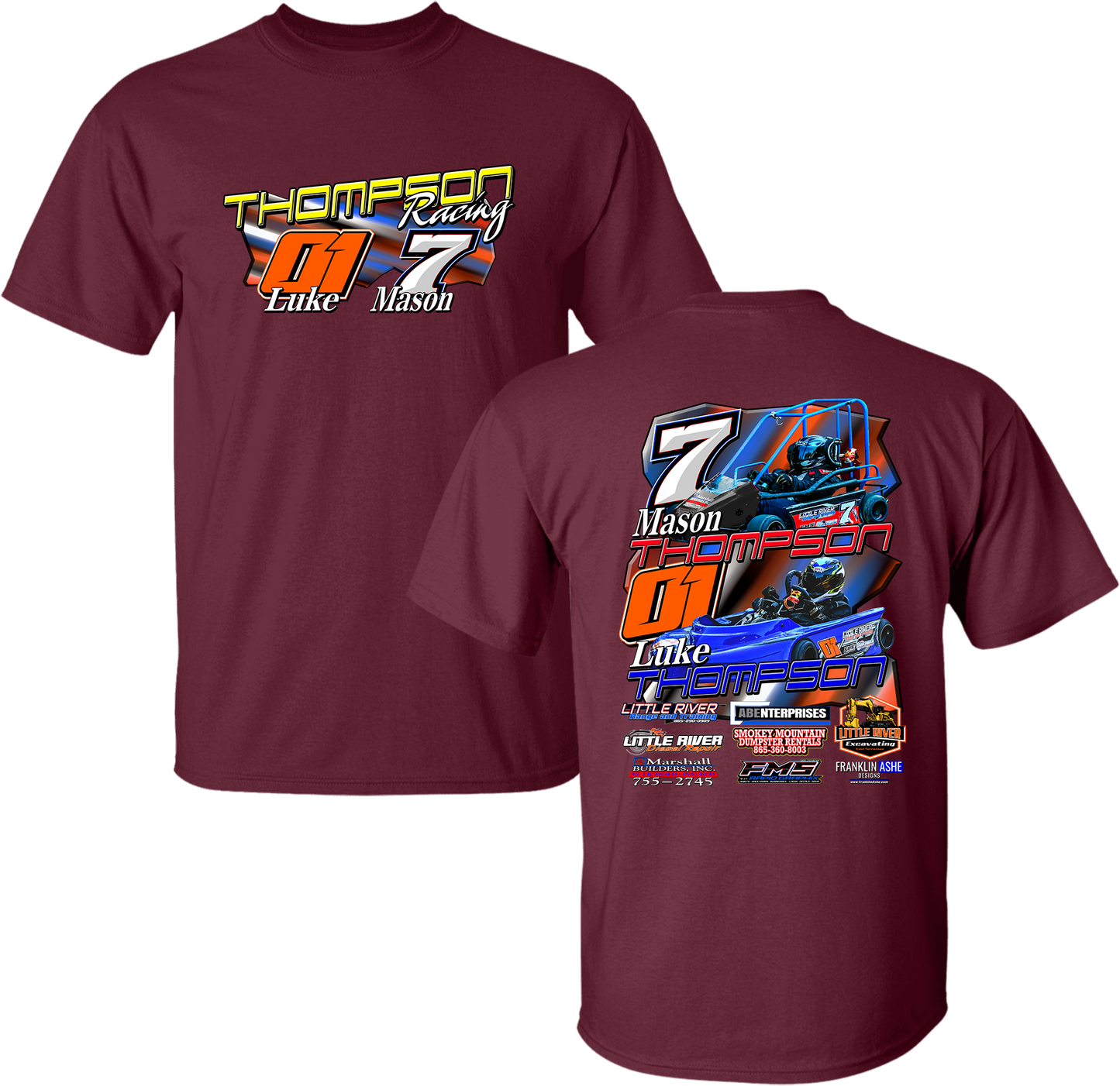 Unisex Thompson Racing Full-Front Tee