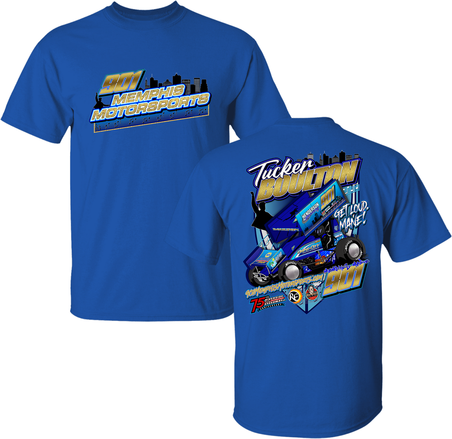 Youth Tucker Boulton 901MemphisMotorsports.com Tee