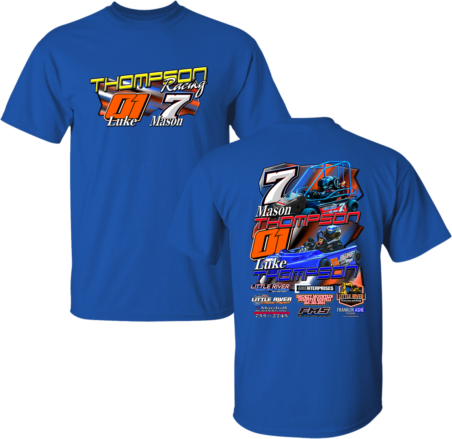 Unisex Thompson Racing Full-Front Tee