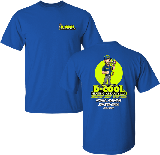 Unisex D-Cool Heating and Air Round Logo Tee