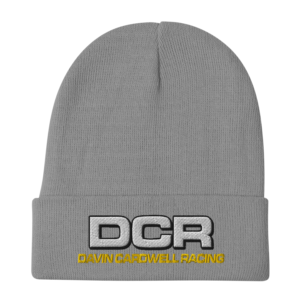 Davin Cardwell Racing Beanie (Gold Text)