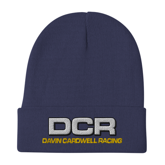 Davin Cardwell Racing Beanie (Gold Text)