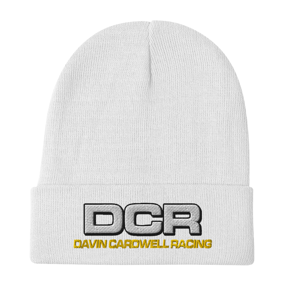 Davin Cardwell Racing Beanie (Gold Text)