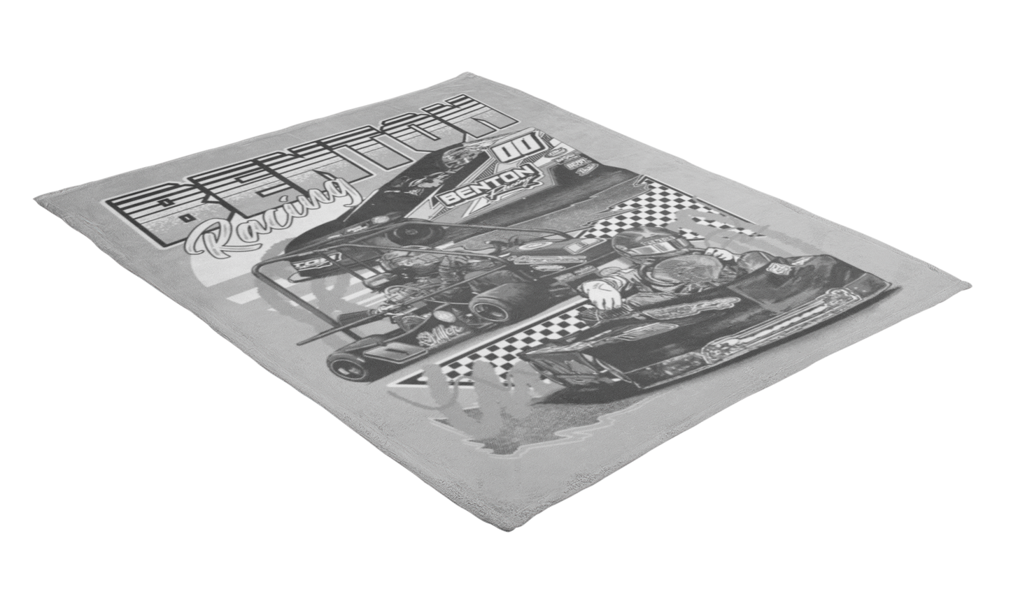 Greyscale Benton Racing Blanket