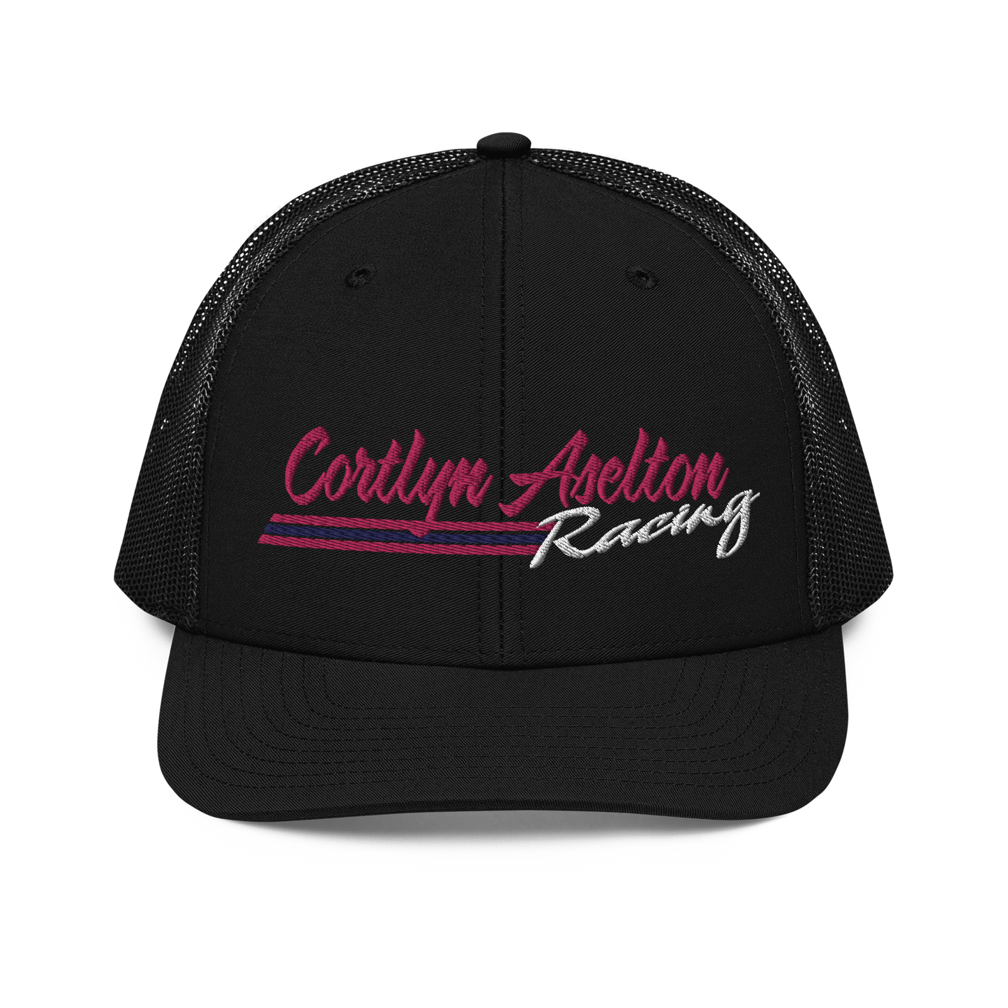 Cortlyn Aselton Racing Hat (Pink Name)