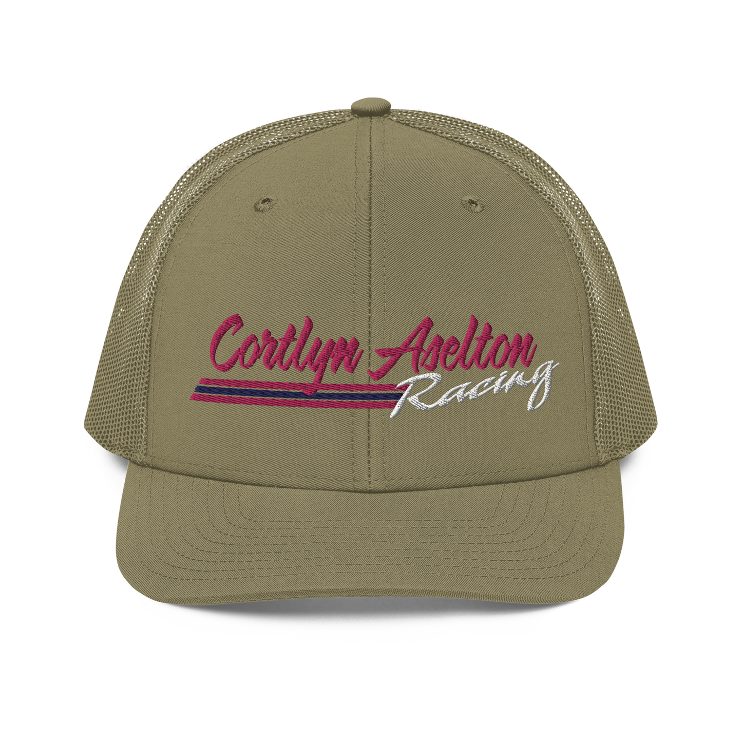 Cortlyn Aselton Racing Hat (Pink Name)