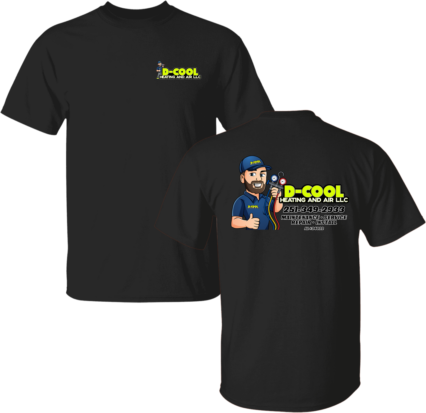 Unisex D-Cool Heating and Air Banner Tee