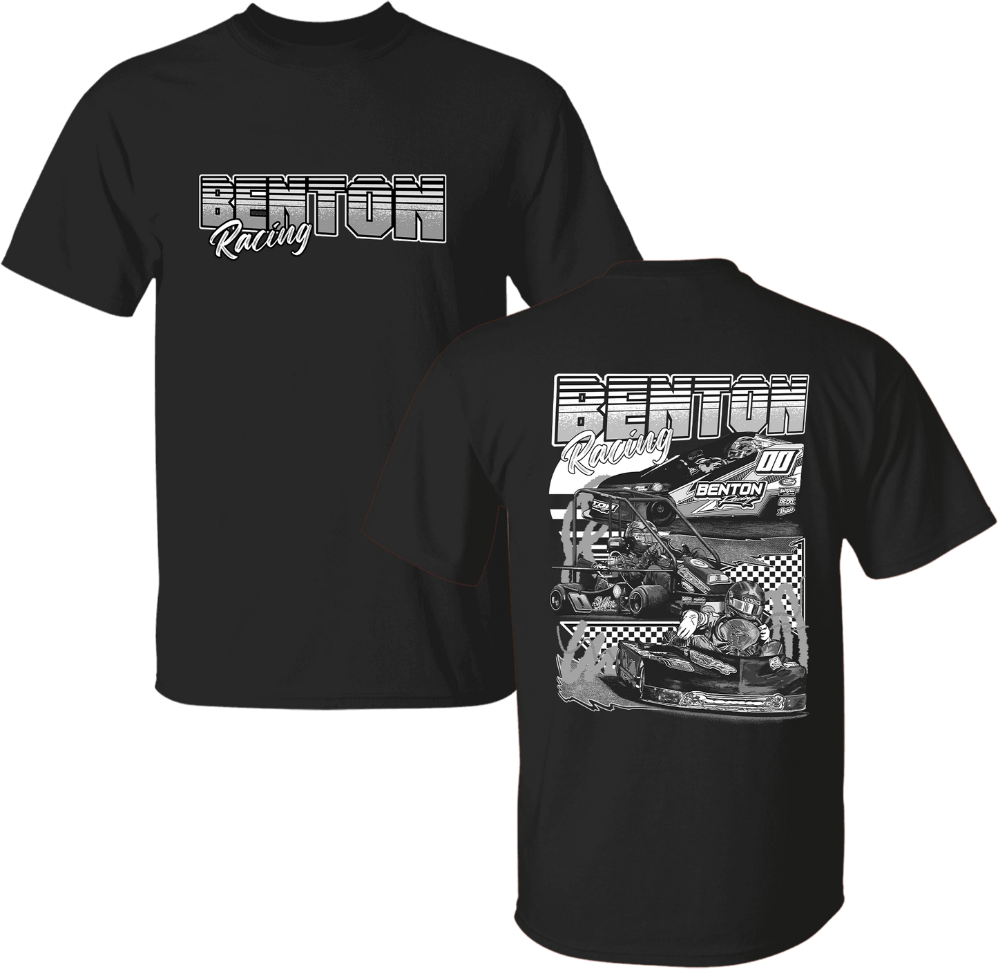 Unisex Grayscale Benton Racing Tee