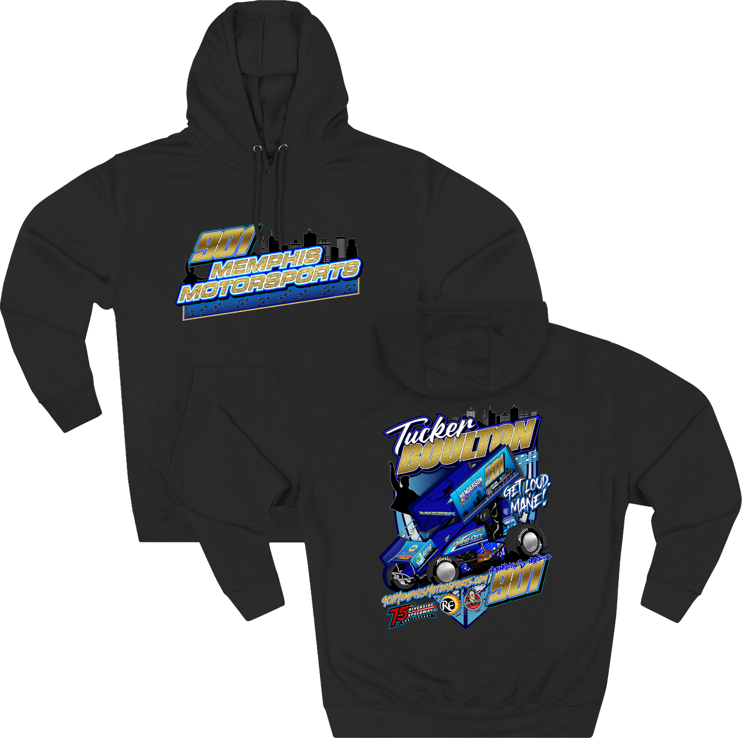 Tucker Boulton 901MemphisMotorsports.com Hoodie