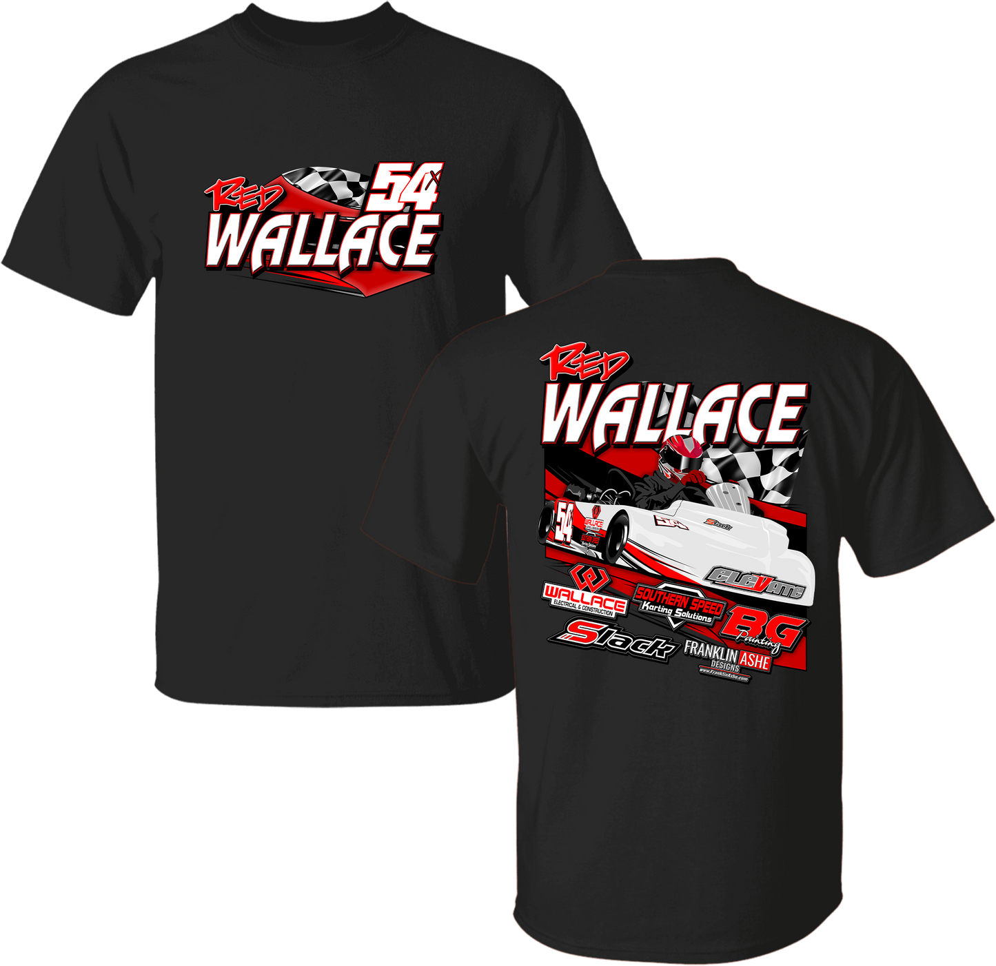 Unisex Red Wallace Racing Tee