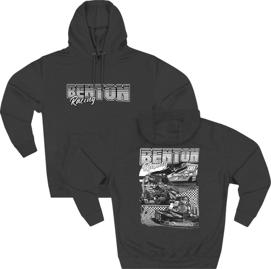 Grayscale Benton Racing Hoodie