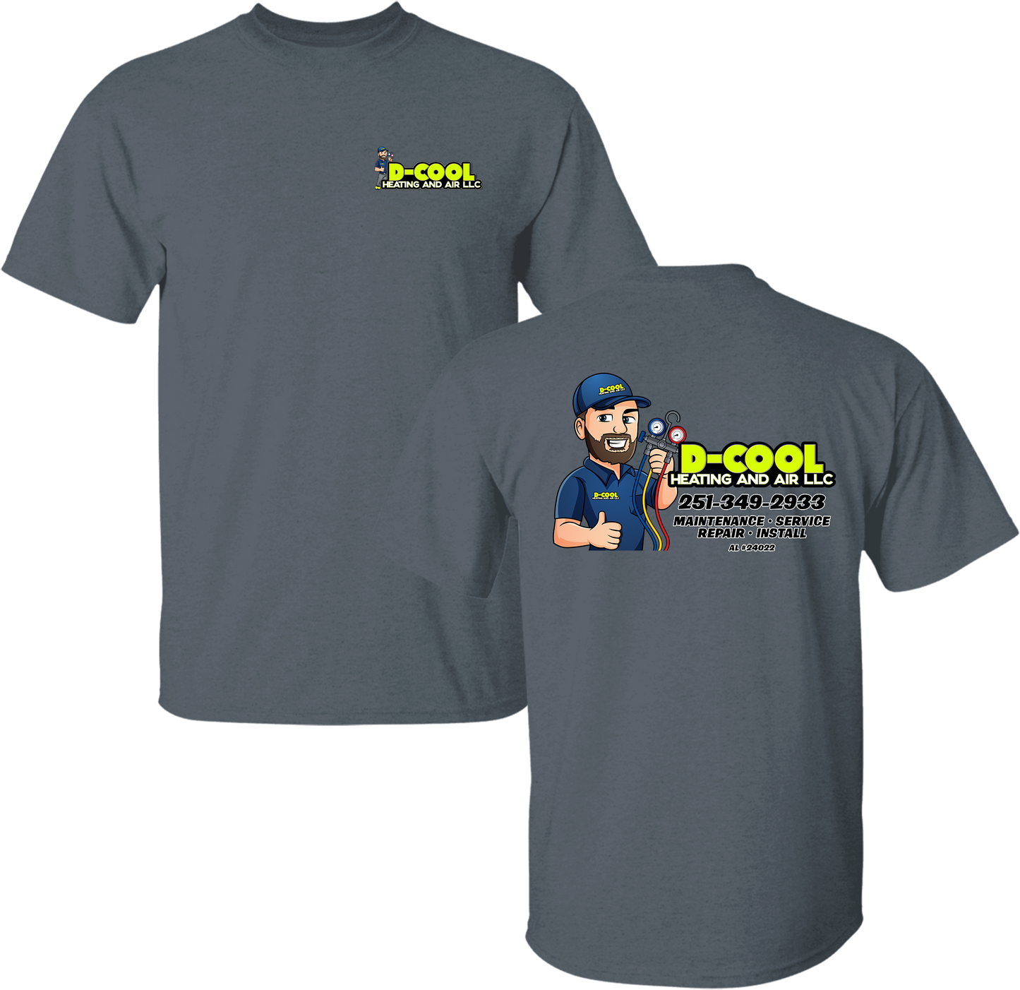 Unisex D-Cool Heating and Air Banner Tee