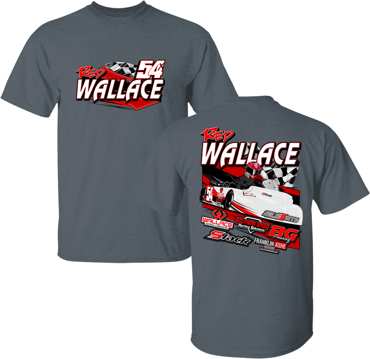 Unisex Red Wallace Racing Tee