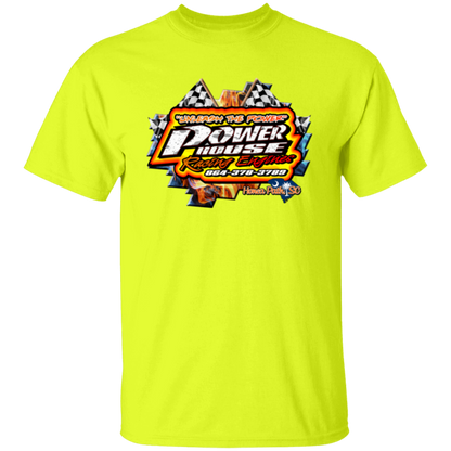 Safety Yellow Powerhouse Racing Engines Tee