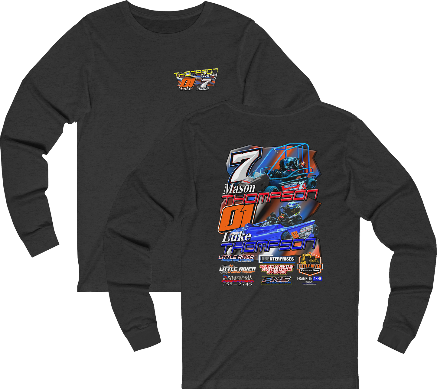 Unisex Thompson Racing Long Sleeve Tee