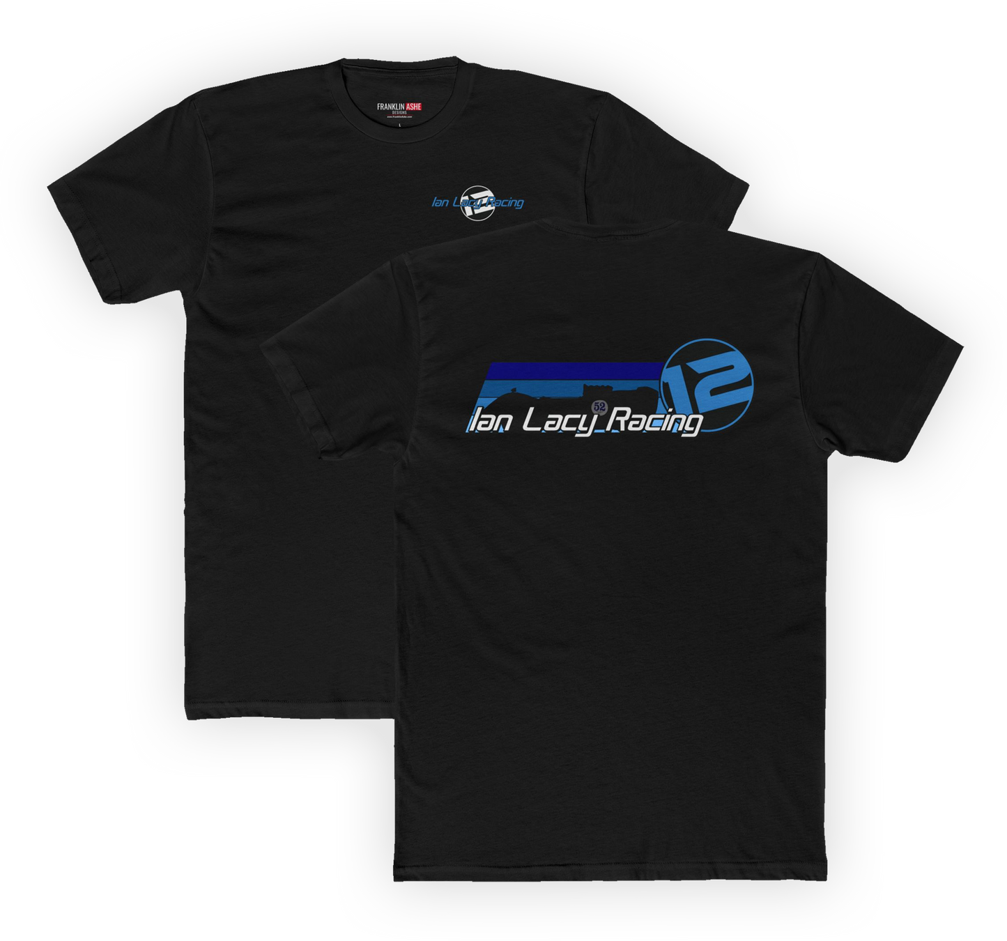 (Front and Back) Premium Ian Lacy Racing Silhouette Tee