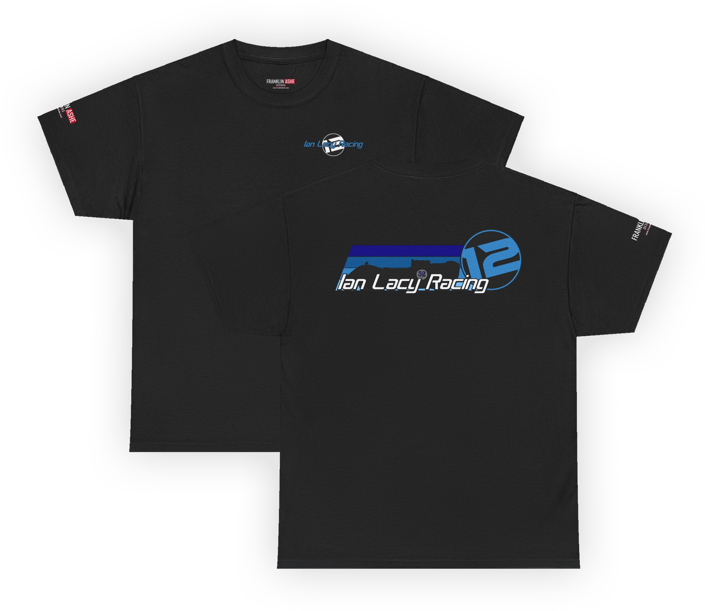 (Front and Back) Ian Lacy Racing Silhouette Tee