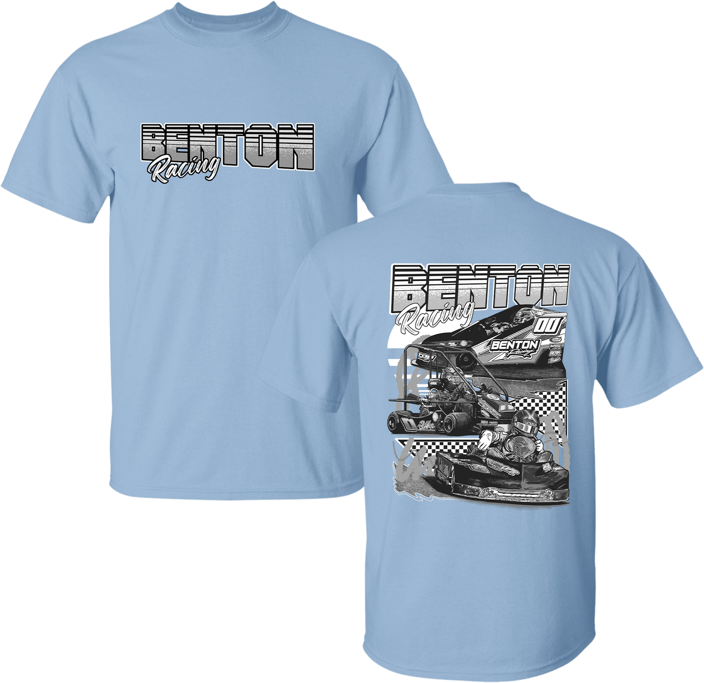 Unisex Grayscale Benton Racing Tee