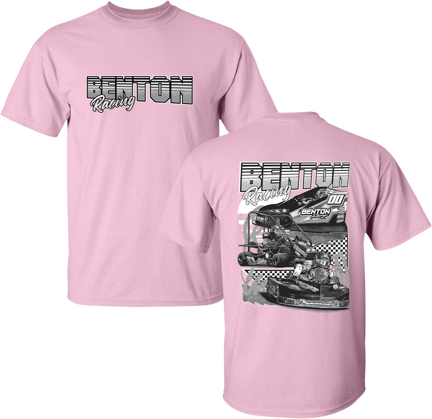 Unisex Grayscale Benton Racing Tee