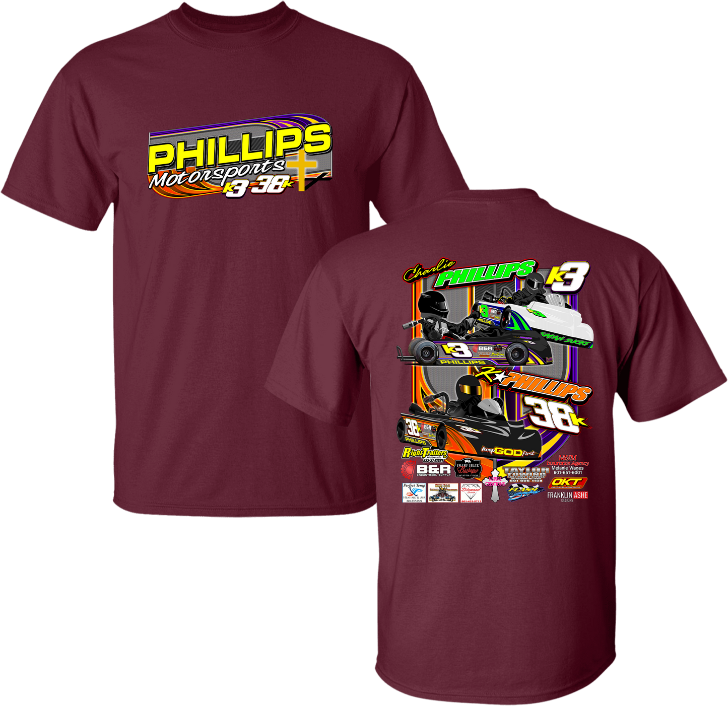 Unisex Phillips Motorsports Tee