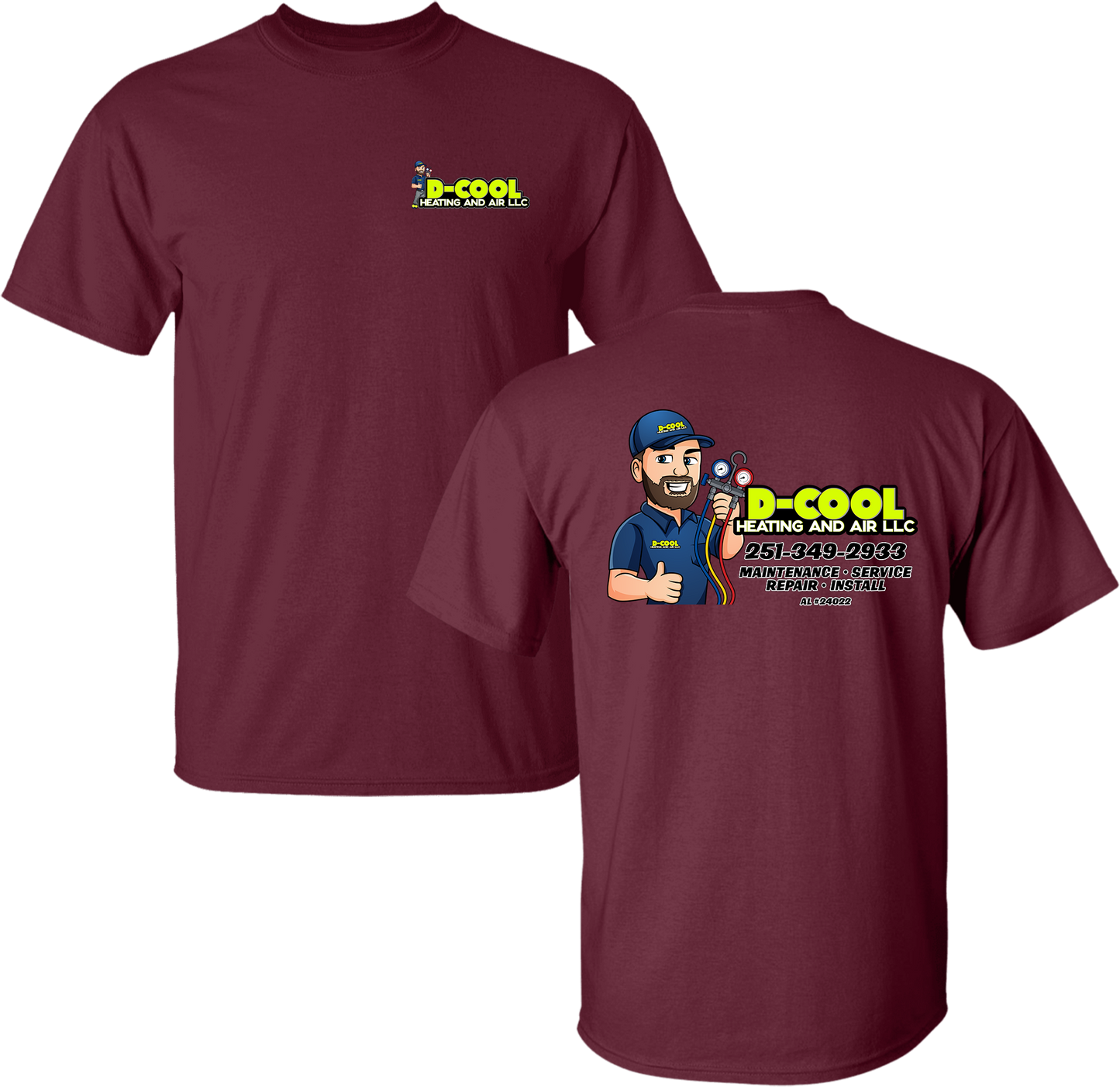 Unisex D-Cool Heating and Air Banner Tee