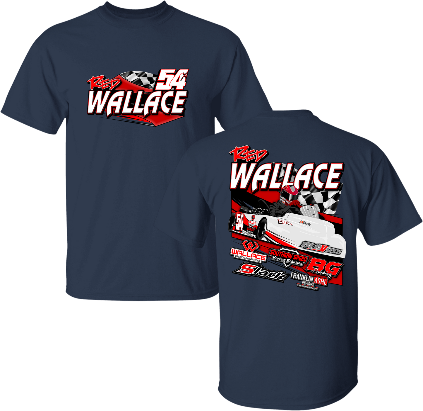 Unisex Red Wallace Racing Tee