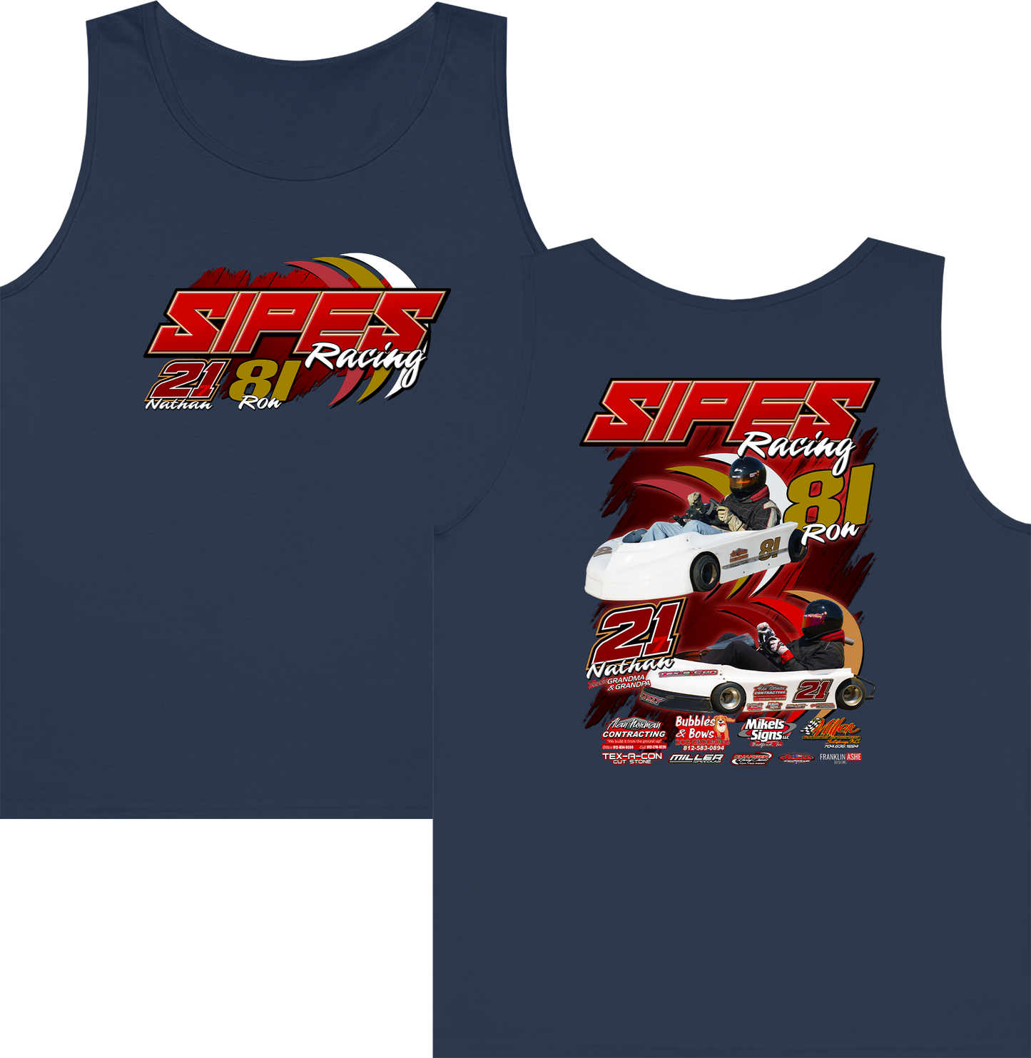 Sipes Racing Tank Top