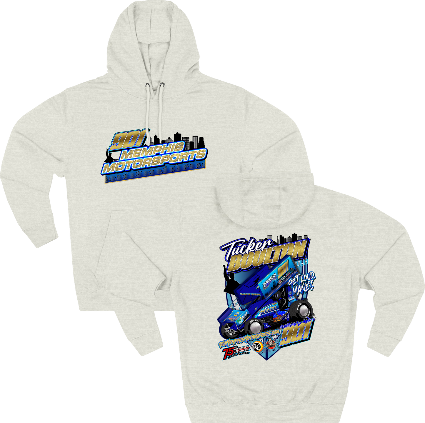 Tucker Boulton 901MemphisMotorsports.com Hoodie