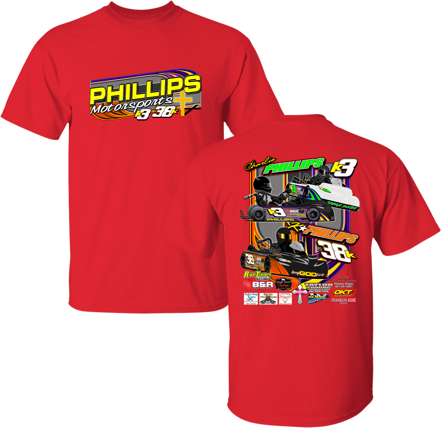 Unisex Phillips Motorsports Tee