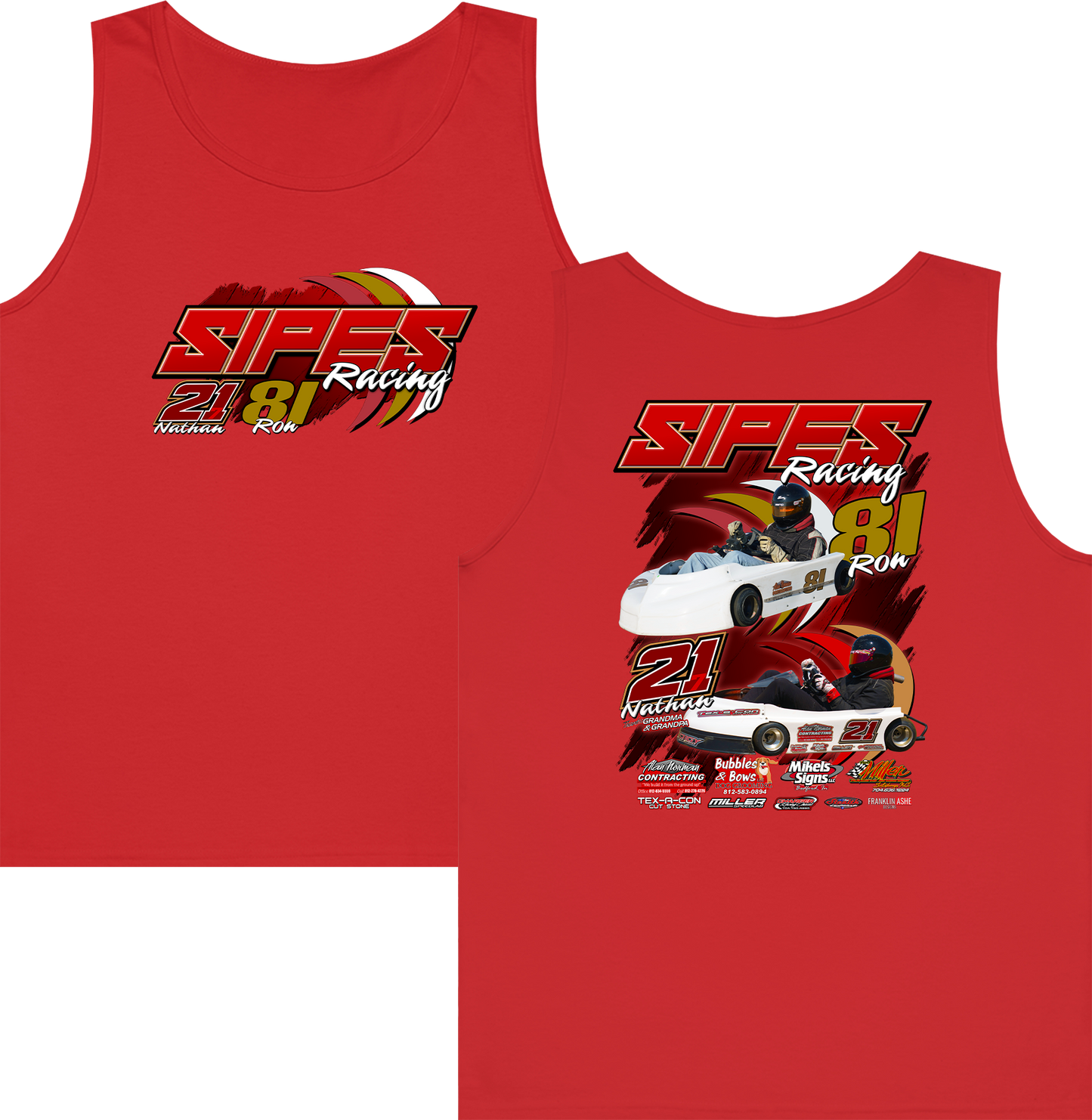 Sipes Racing Tank Top