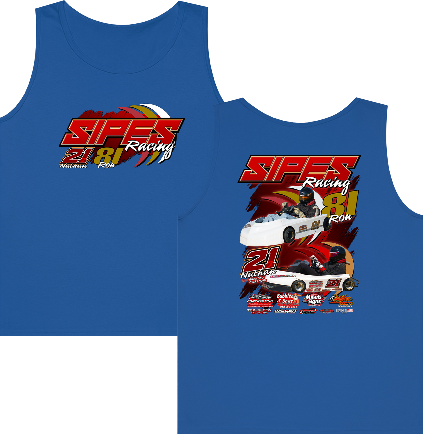 Sipes Racing Tank Top