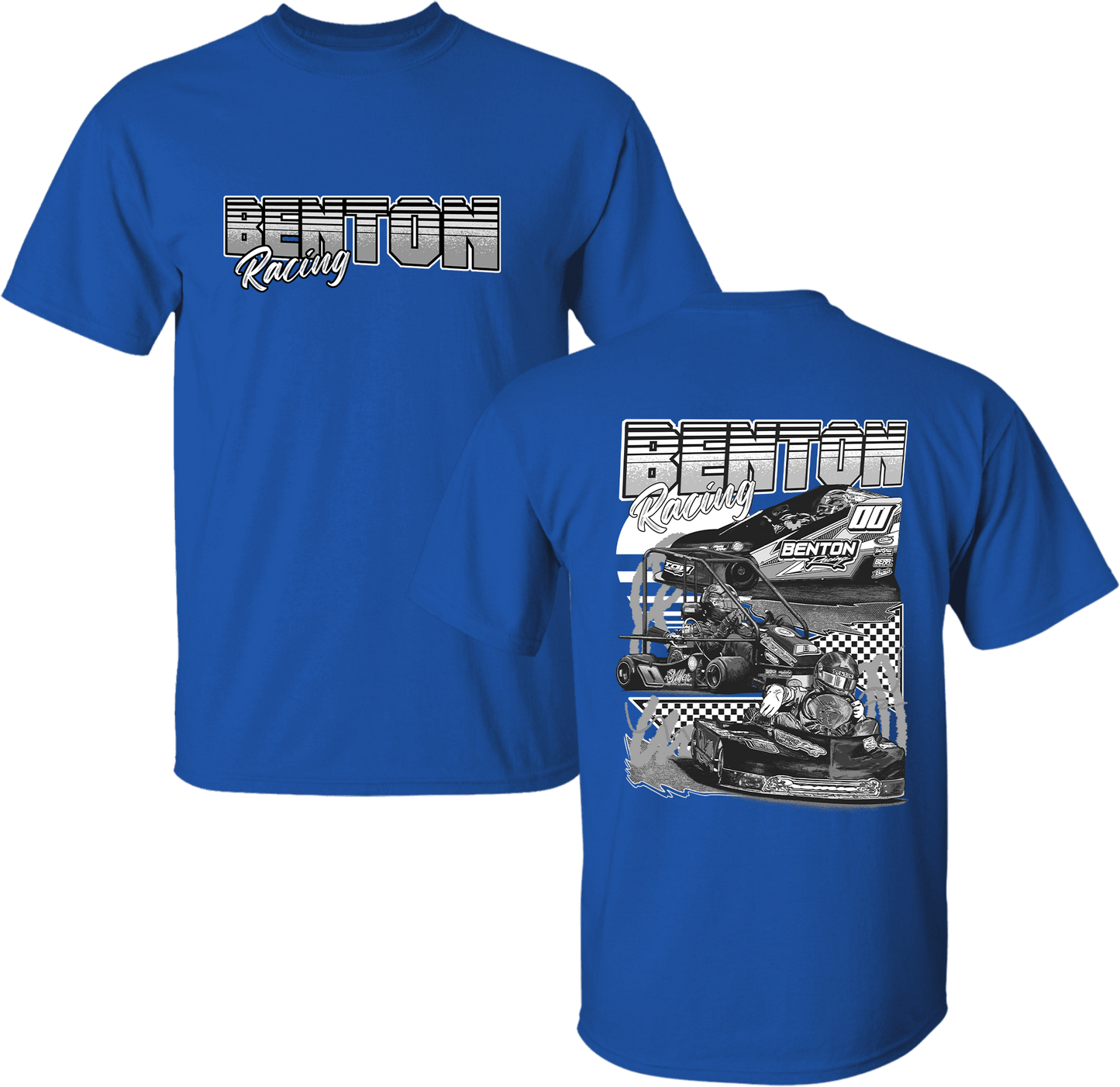 Unisex Grayscale Benton Racing Tee