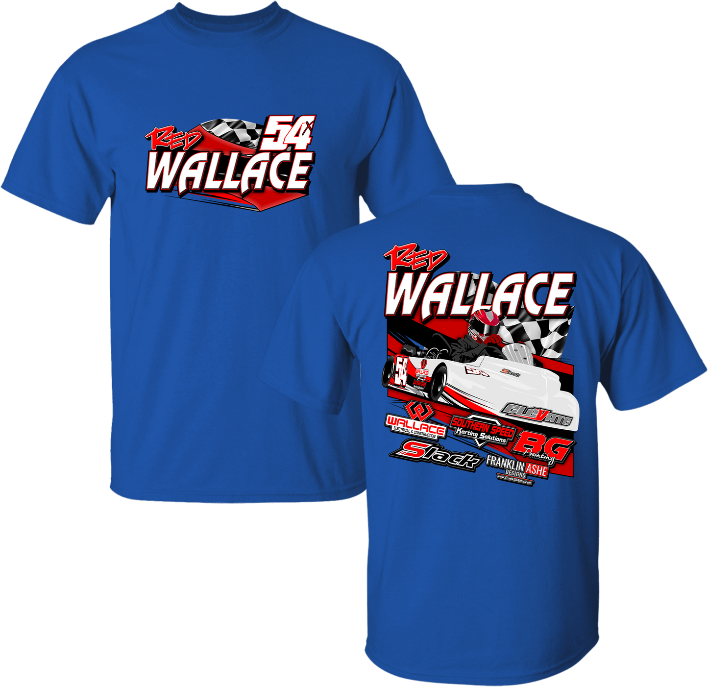 Youth Red Wallace Racing Tee