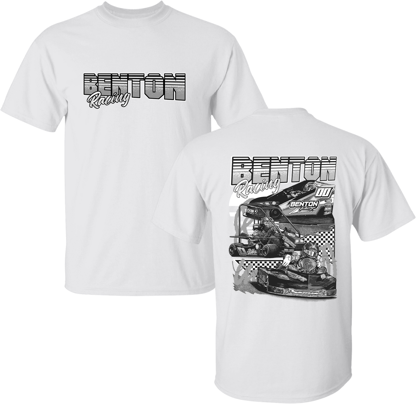 Unisex Grayscale Benton Racing Tee