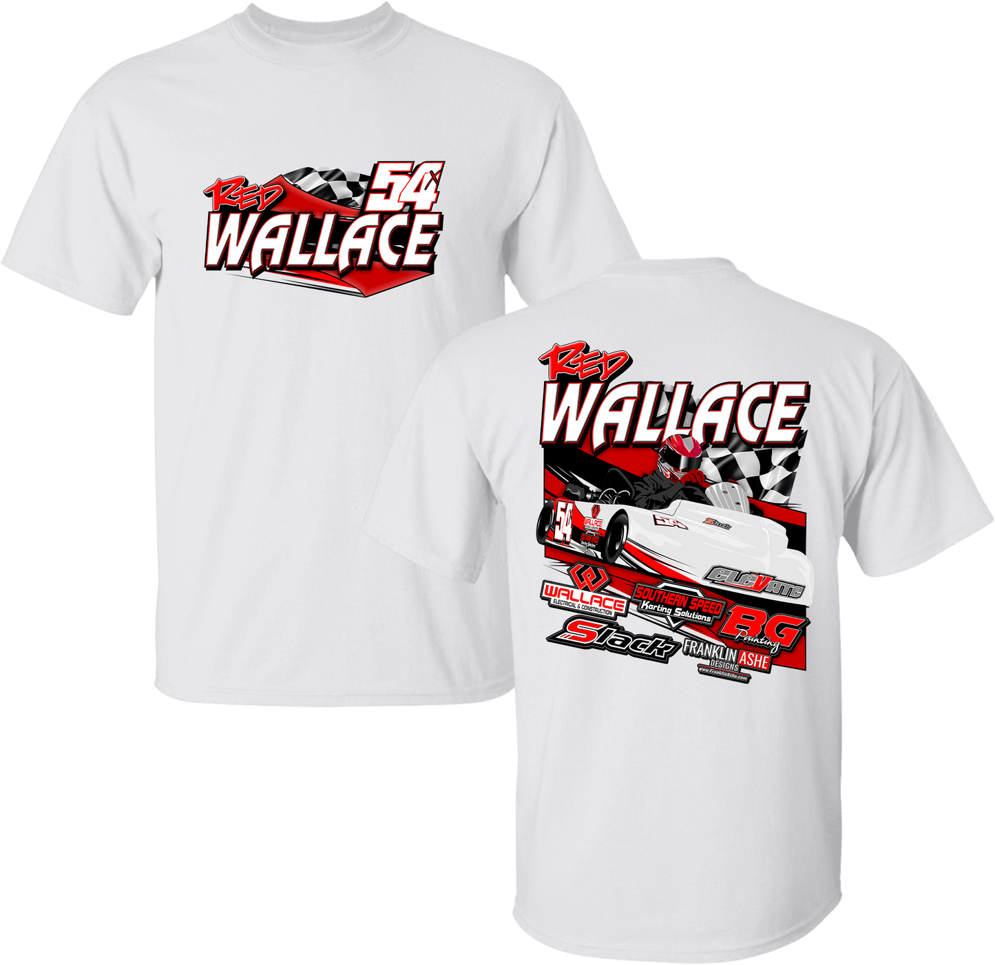 Youth Red Wallace Racing Tee