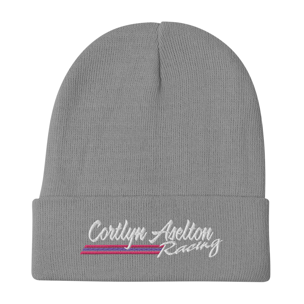 Cortlyn Aselton Racing Beanie (White Name)