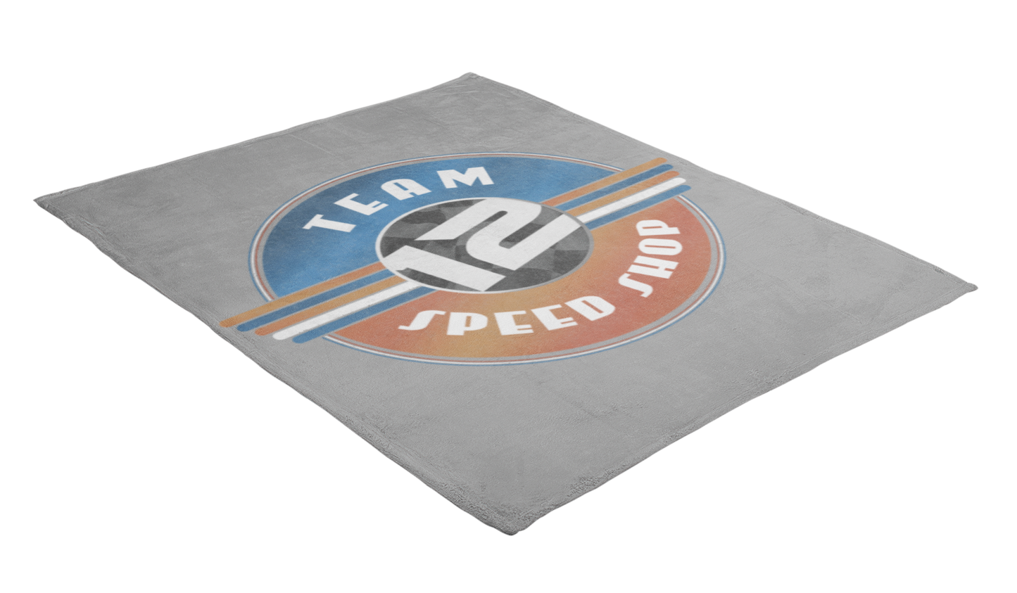 Team 12 Speed Shop Retro Blanket