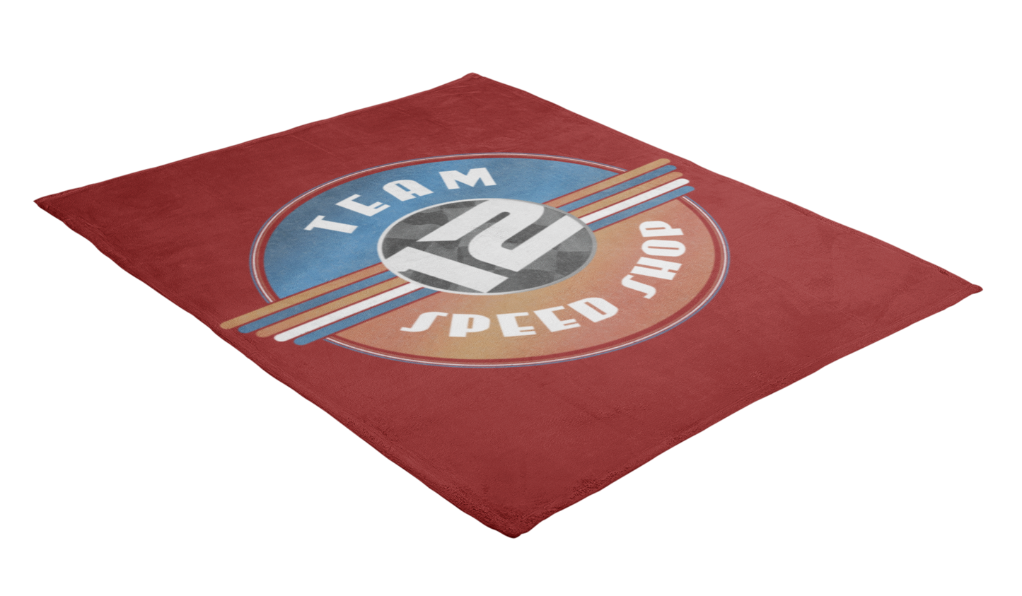 Team 12 Speed Shop Retro Blanket