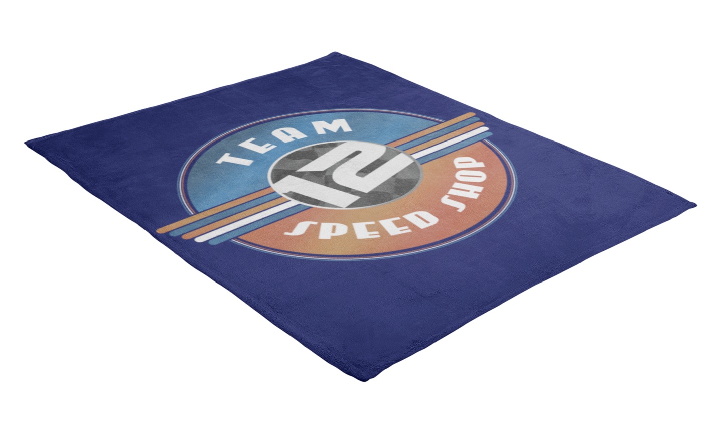 Team 12 Speed Shop Retro Blanket