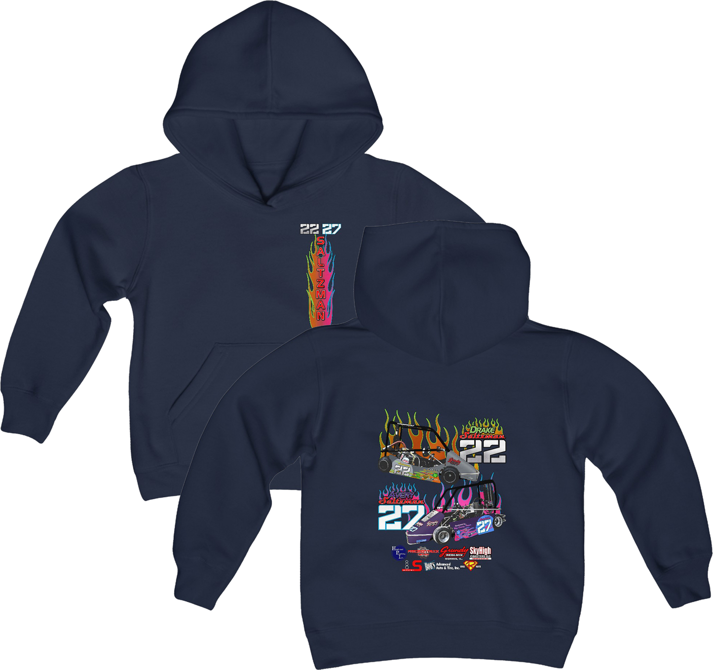 Youth Saltzman Racing Hoodie