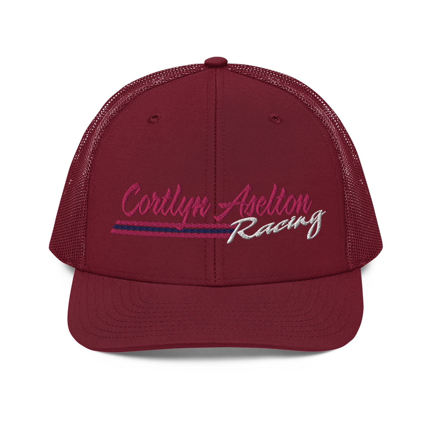 Cortlyn Aselton Racing Hat (Pink Name)